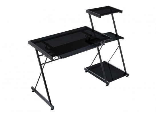 Компьютерный стол Kros 140х55х101 black в Каменске-Уральском