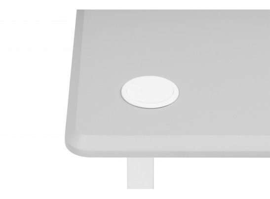 Компьютерный стол Маркос 120х75 тауп / белый в Каменске-Уральском