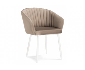 Кресло Корсо бежевое / белое