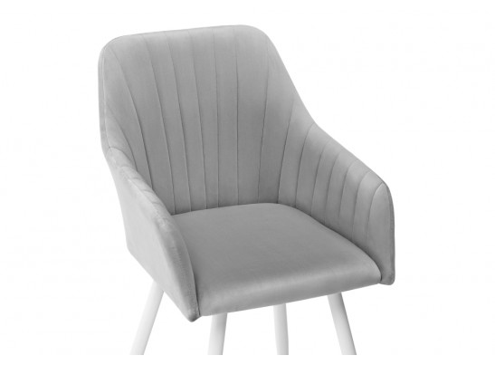 Кресло Слэм крутящееся светло-серое / белое в Каменске-Уральском