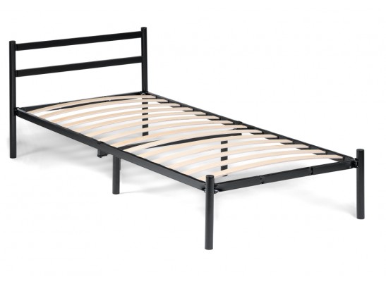 Односпальная кровать Фади 80х200 черная в Каменске-Уральском