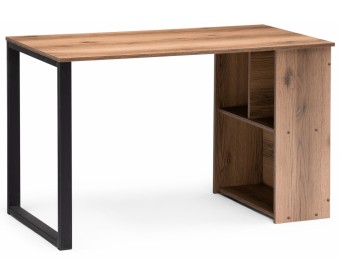 Письменный стол Битти Лофт дуб делано темный / черный матовый