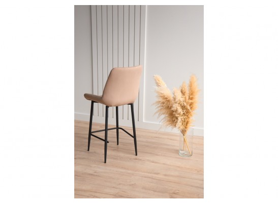 Полубарный стул Седа 360 бежевый (zd 210) / черный в Каменске-Уральском