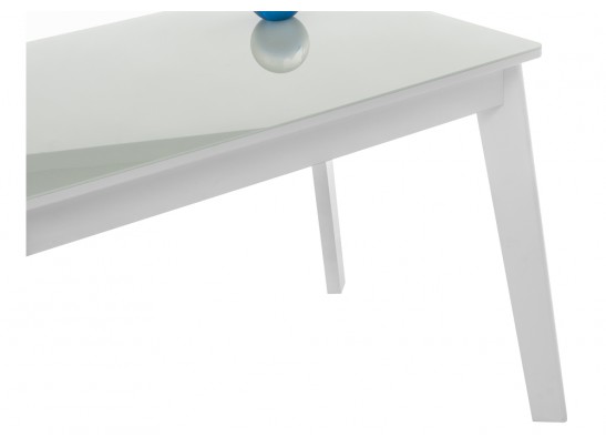 Стеклянный стол Арья 120 белый / шагрень белая в Каменске-Уральском