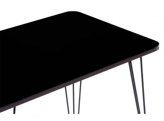 Стеклянный стол Хумфри черный в Каменске-Уральском