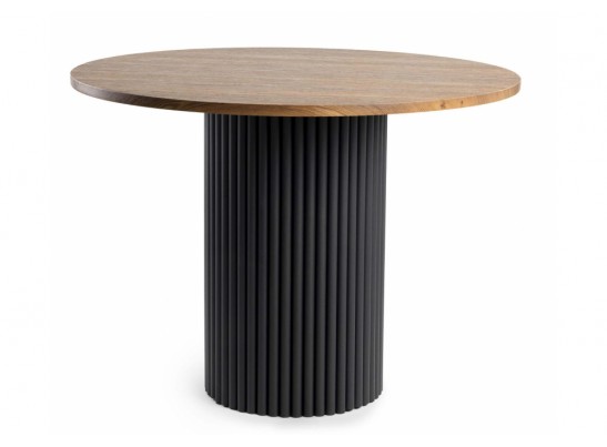 Стол Барел 100 орех кантри / черный в Каменске-Уральском