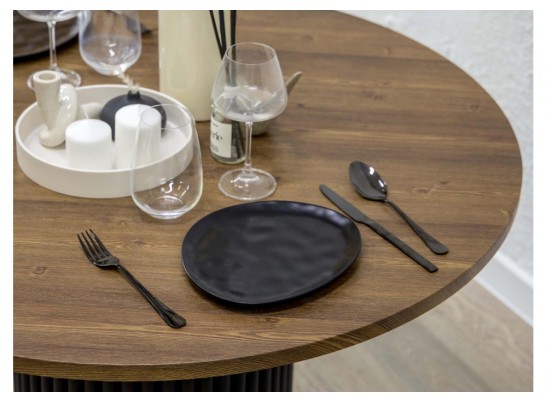 Стол Барел 100 орех кантри / черный в Каменске-Уральском