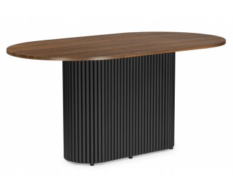 Стол Барон 160 х 90 орех кантри / черный