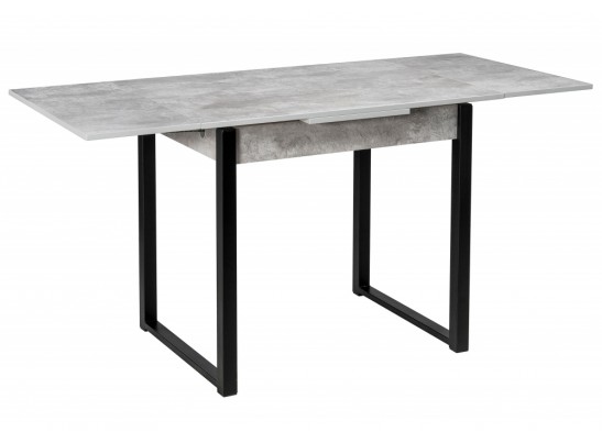 Стол Форли бетон / черный матовый в Каменске-Уральском