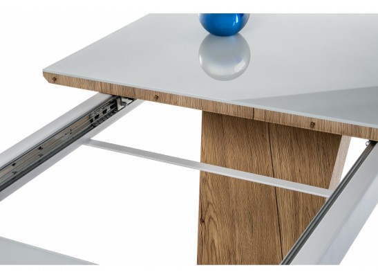 Стол на тумбе Петир дуб монтана / белый в Каменске-Уральском