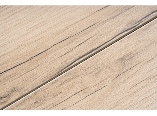 Стол раскладной Денвер Лофт 120(160)х75х75 25 мм дуб делано светлый / черный матовый в Каменске-Уральском