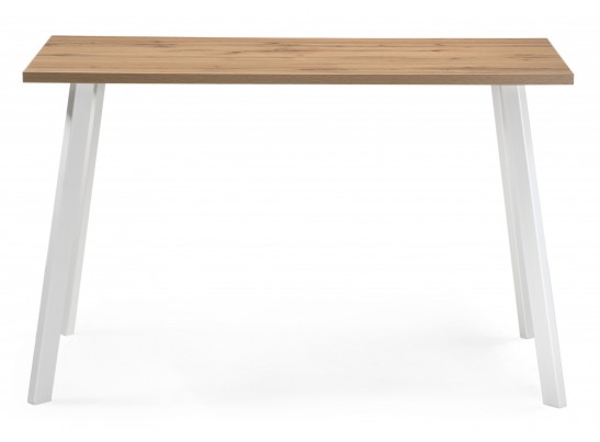 Стол Тринити Лофт 120 белый матовый / дуб крафт золотой в Каменске-Уральском