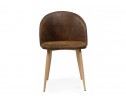 Стул на металлокаркасе Aldo dark brown / wood в Каменске-Уральском
