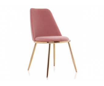 Стул на металлокаркасе Alt dark coral
