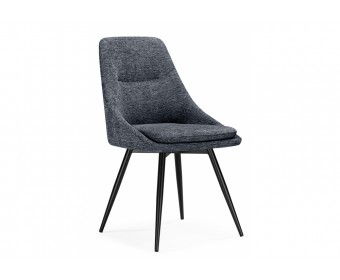 Стул на металлокаркасе Avian вращающийся темно-серый / черный