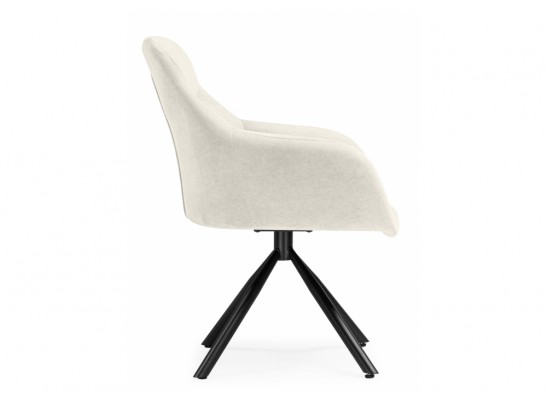 Стул на металлокаркасе Бартон 2 ткань мадера 2 / черный матовый в Каменске-Уральском