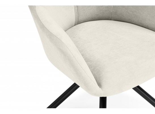 Стул на металлокаркасе Бартон 2 ткань мадера 2 / черный матовый в Каменске-Уральском