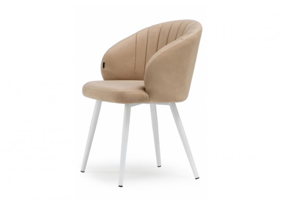 Стул на металлокаркасе Бэнбу velutto 05 / белый в Каменске-Уральском