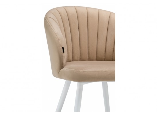 Стул на металлокаркасе Бэнбу velutto 05 / белый в Каменске-Уральском