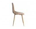 Стул на металлокаркасе Capri dark beige / wood в Каменске-Уральском