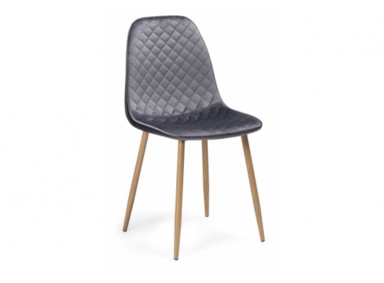 Стул на металлокаркасе Capri dark gray / wood в Каменске-Уральском