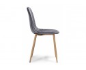 Стул на металлокаркасе Capri dark gray / wood в Каменске-Уральском