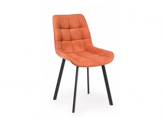 Стул на металлокаркасе Челси 360 П терракотовый (zd 432) / черный в Каменске-Уральском