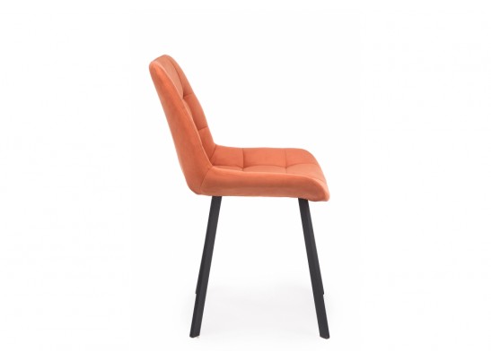Стул на металлокаркасе Челси 360 П терракотовый (zd 432) / черный в Каменске-Уральском