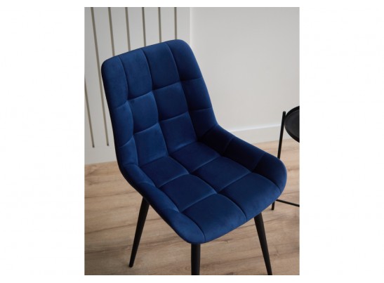 Стул на металлокаркасе Челси К синий (zd 798) / черный в Каменске-Уральском