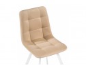 Стул на металлокаркасе Чилли бежевый / белый каркас в Каменске-Уральском