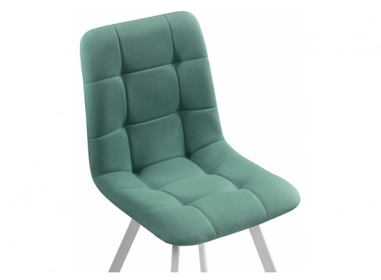 Стул на металлокаркасе Чилли белый / бирюзовый в Каменске-Уральском