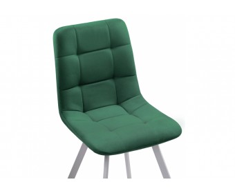 Стул на металлокаркасе Чилли зеленый / белый каркас