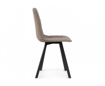 Стул на металлокаркасе Чилли латте / черный