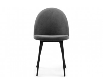 Стул на металлокаркасе Дагрун темно-серый / черный