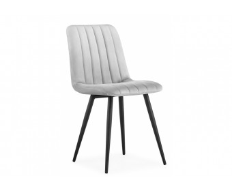 Стул на металлокаркасе Дани серый велюр velutto 52 / черный