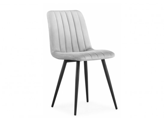 Стул на металлокаркасе Дани серый велюр velutto 52 / черный в Каменске-Уральском