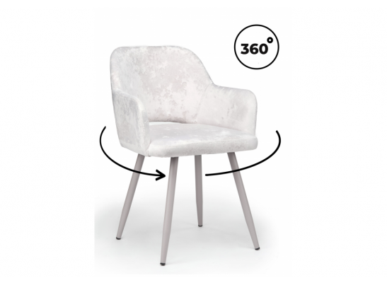 Стул на металлокаркасе Эолин 360 светло-бежевый (simple 011) / серый в Каменске-Уральском