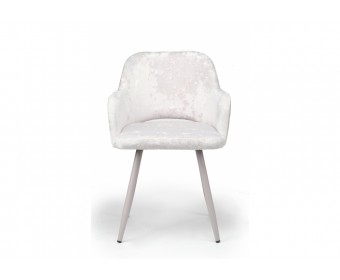 Стул на металлокаркасе Эолин 360 светло-бежевый (simple 011) / серый