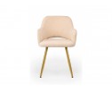 Стул на металлокаркасе Эолин бежевый (glory 03) / золотой в Каменске-Уральском