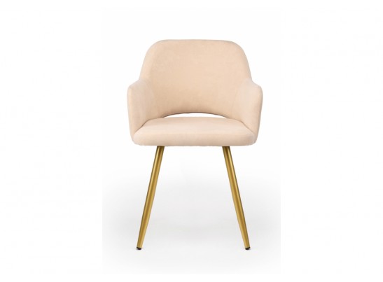 Стул на металлокаркасе Эолин бежевый (glory 03) / золотой в Каменске-Уральском