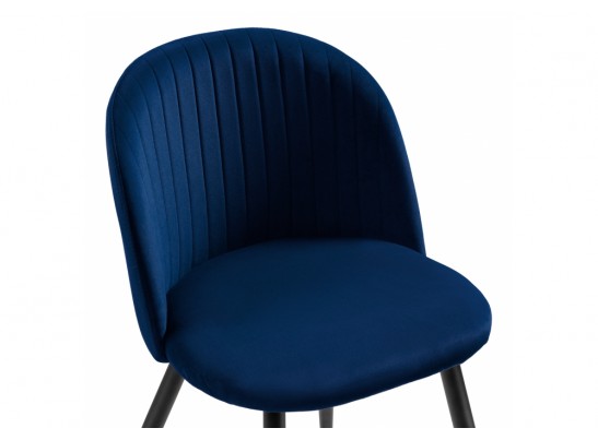 Стул на металлокаркасе Gabi 1 dark blue / black в Каменске-Уральском