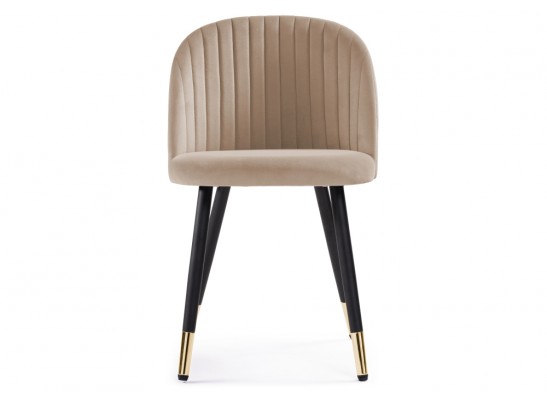 Стул на металлокаркасе Gabi dark beige / black / gold в Каменске-Уральском