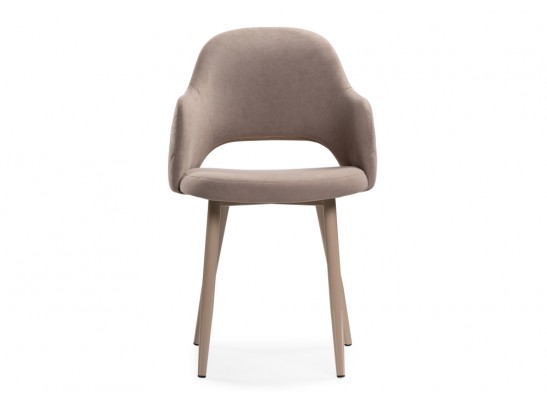 Стул на металлокаркасе Гутрид ромбы сзади капучино в Каменске-Уральском