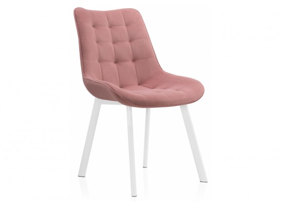 Стул на металлокаркасе Hagen pink / white в Каменске-Уральском