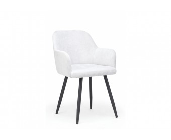 Стул на металлокаркасе Инфини светло-серый (ocean 021) / черный