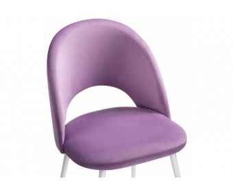 Стул на металлокаркасе Ирре сиреневый / белый глянец