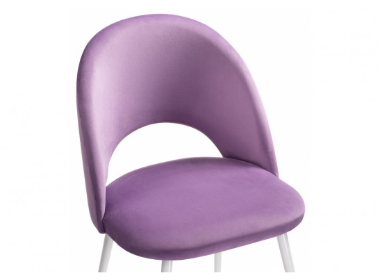 Стул на металлокаркасе Ирре сиреневый / белый глянец в Каменске-Уральском