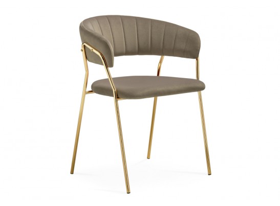 Стул на металлокаркасе Kamelia 1 cappuccino / gold в Каменске-Уральском