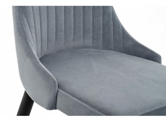 Стул на металлокаркасе Kora gray / black в Каменске-Уральском