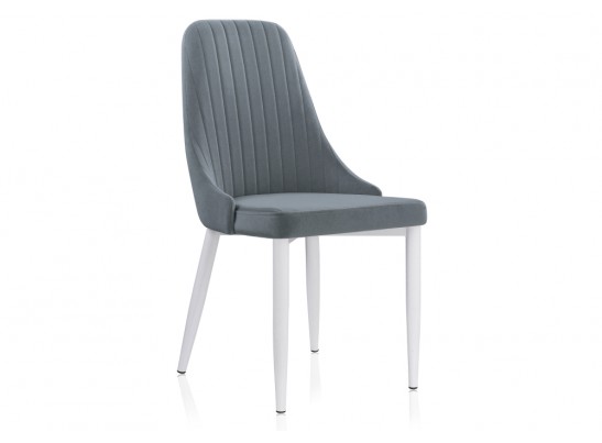 Стул на металлокаркасе Kora white / gray в Каменске-Уральском